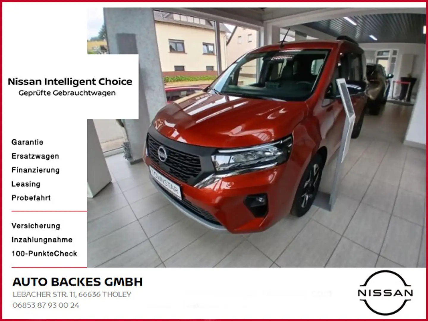 Nissan Townstar Kombi 1.3 DIG-T L1 Tekna Czerwony - 1