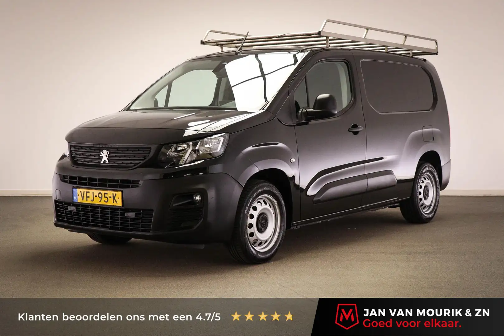 Peugeot Partner 1.5 BlueHDI Premium Long AUTOMAAT | VISIBILITE PAC Zwart - 1