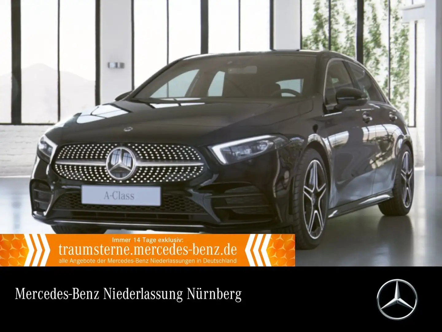 Mercedes-Benz A 200 d AMG+360°+MULTIBEAM+TOTW+KEYLESS Zwart - 1