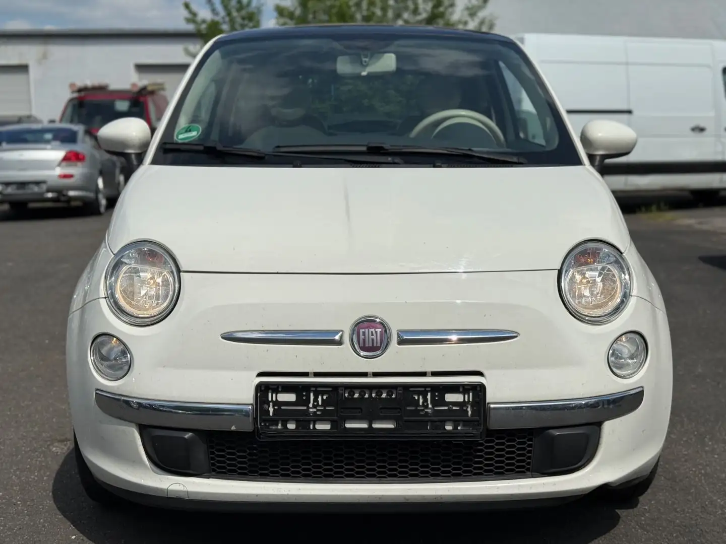 Fiat 500 KLIMA/PANORAMA/ALUS/TÜV/ISOFIX Blanco - 2