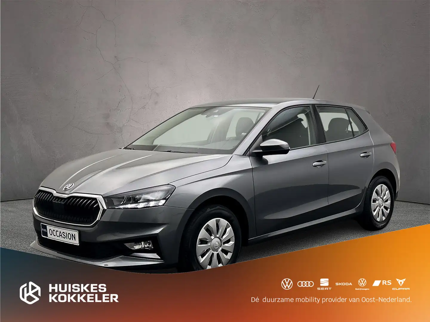 Skoda Fabia Essence 1.0 TSI 95pk Snelheidsbegrenzer, Parkeerse Grijs - 1
