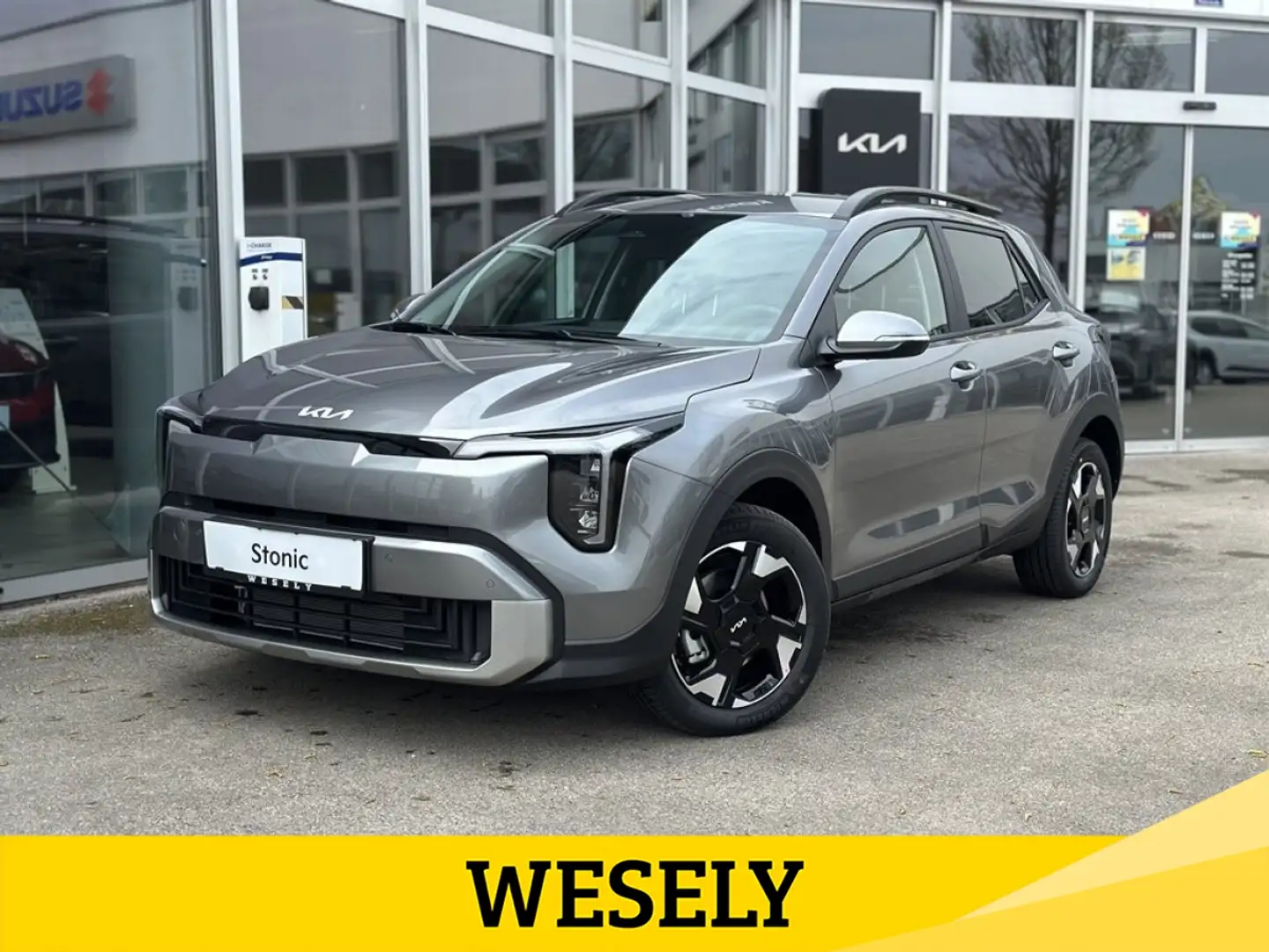 Kia Stonic 1,0 TGDI GPF 48V MHEV Silber Grau - 1
