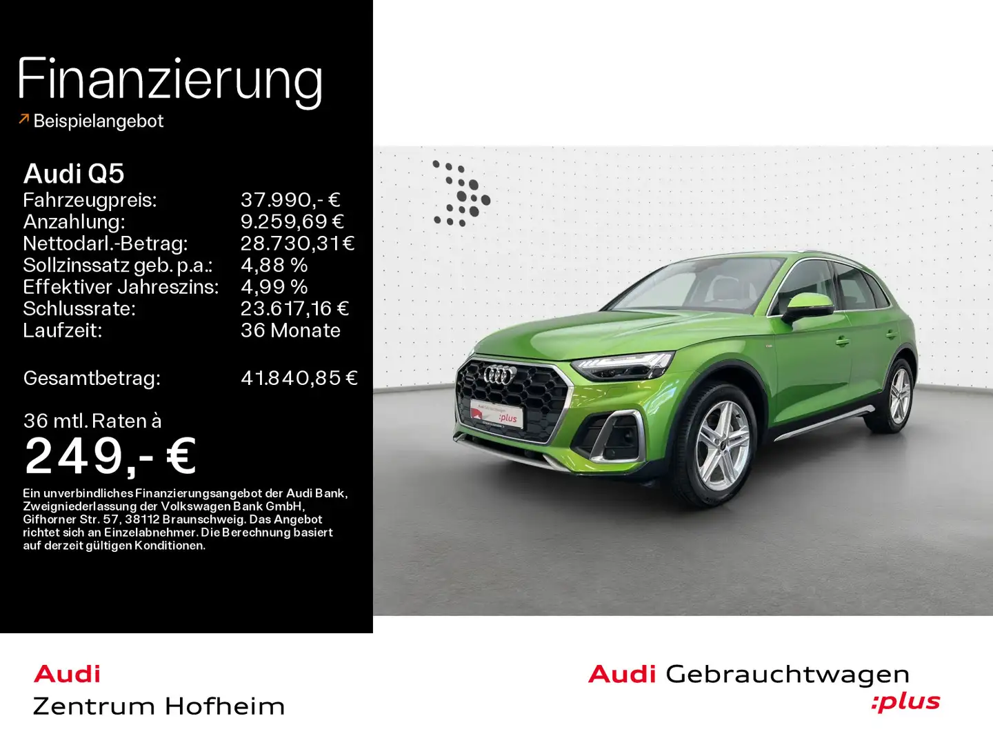 Audi Q5 40 TDI qu S line S tro*Air*Standh*Matrix*Virt Vert - 1