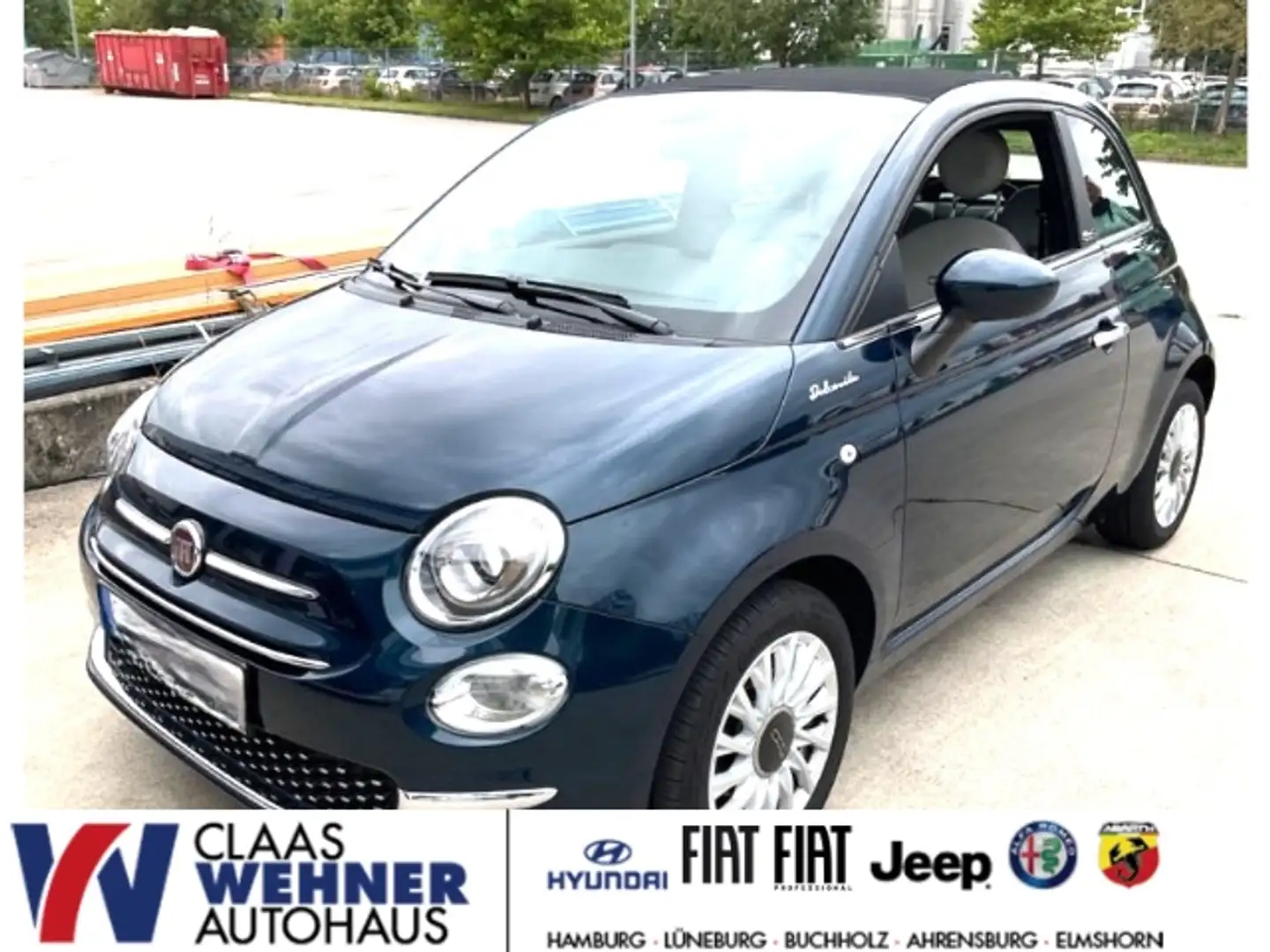 Fiat 500C DolceVita 1.0 Mild Hybrid EU6d MY21 UConnect DAB Blau - 1