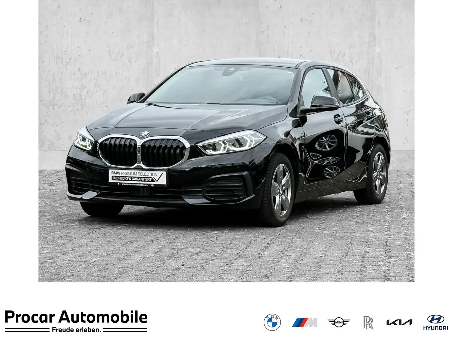 BMW 116 d Advantage LED+PDC+DAB+TEMPOMAT+LM+SHZ Zwart - 1