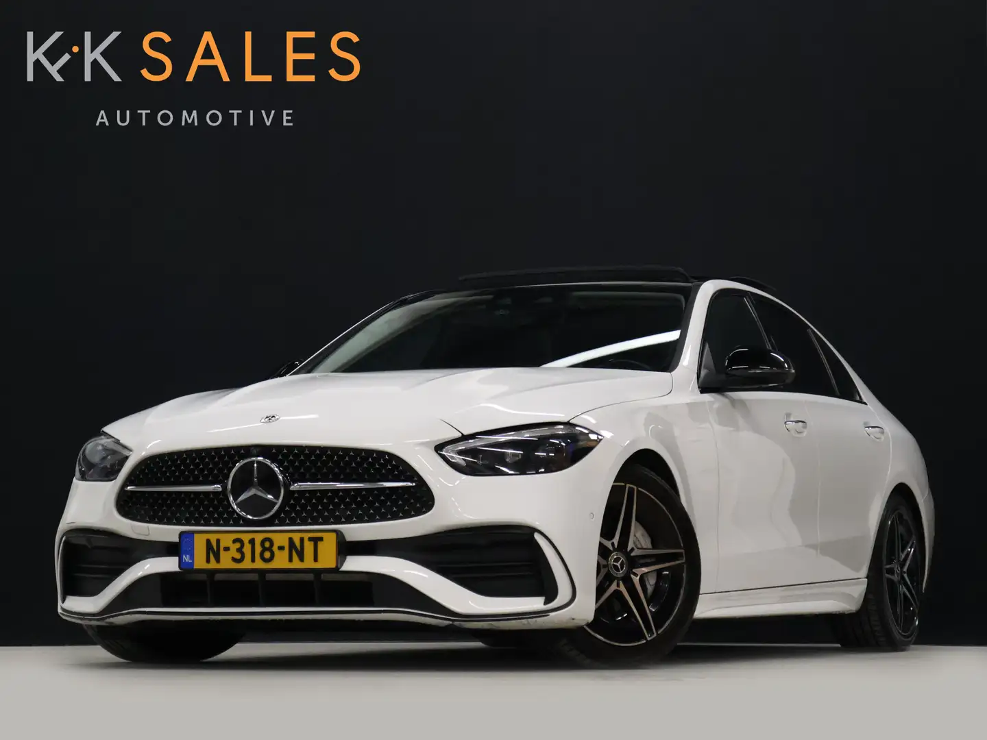 Mercedes-Benz C 200 4MATIC AMG Line [SCHUIFKANTELDAK, ADAPTIVE CRUISE Blanc - 1