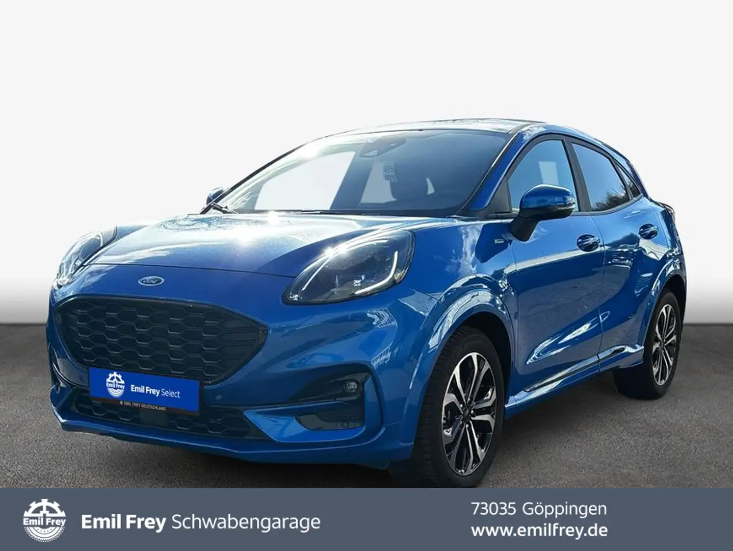 Ford Puma 1.0 EcoBoost Hybrid Aut. ST-LINE *LED*NAVI* Blauw - 1