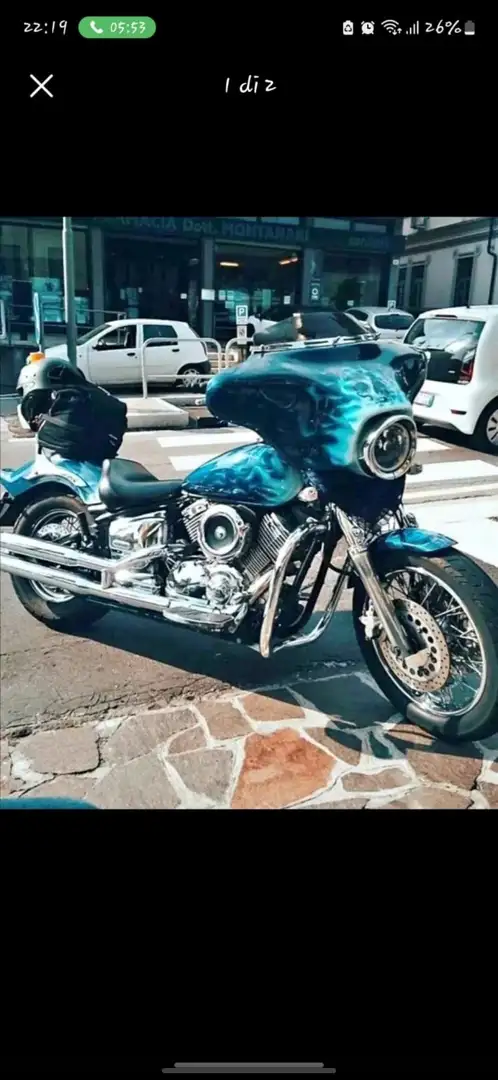 Yamaha XVS 1100 Modrá - 1