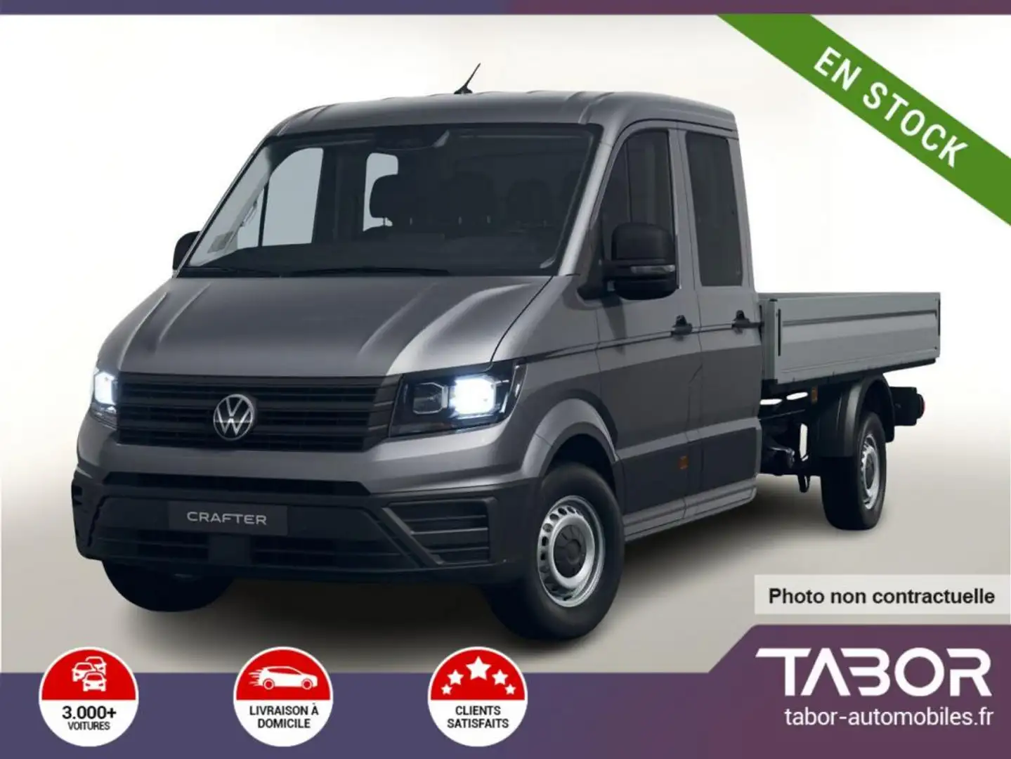 Volkswagen Crafter Pritsche DoKa 35 2.0 TDI 177 Grijs - 1