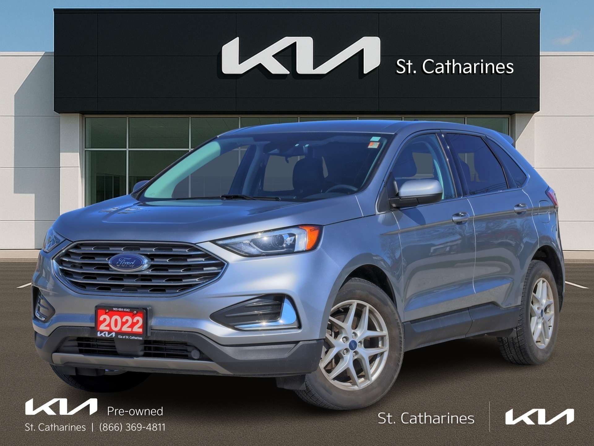 Silver 2022 Ford Edge SUV / Crossover All-Wheel Drive Automatic