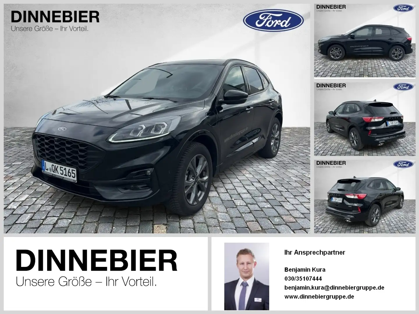Ford Kuga ST-Line X LED+AHK+Kamera+Winterpaket Zwart - 1