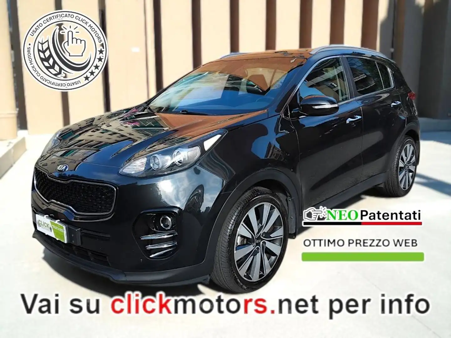 Kia Sportage Sportage IV 2017 1.7 crdi Class 2wd 115cv Nero - 1