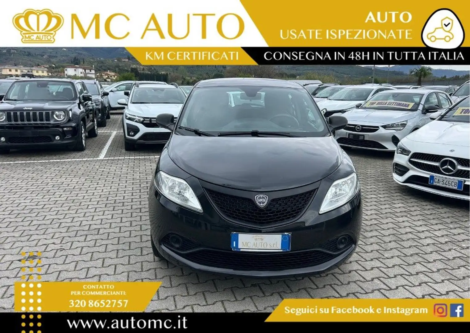 Lancia Ypsilon 1.2 69 CV 5 porte Elefantino Blu Negro - 2