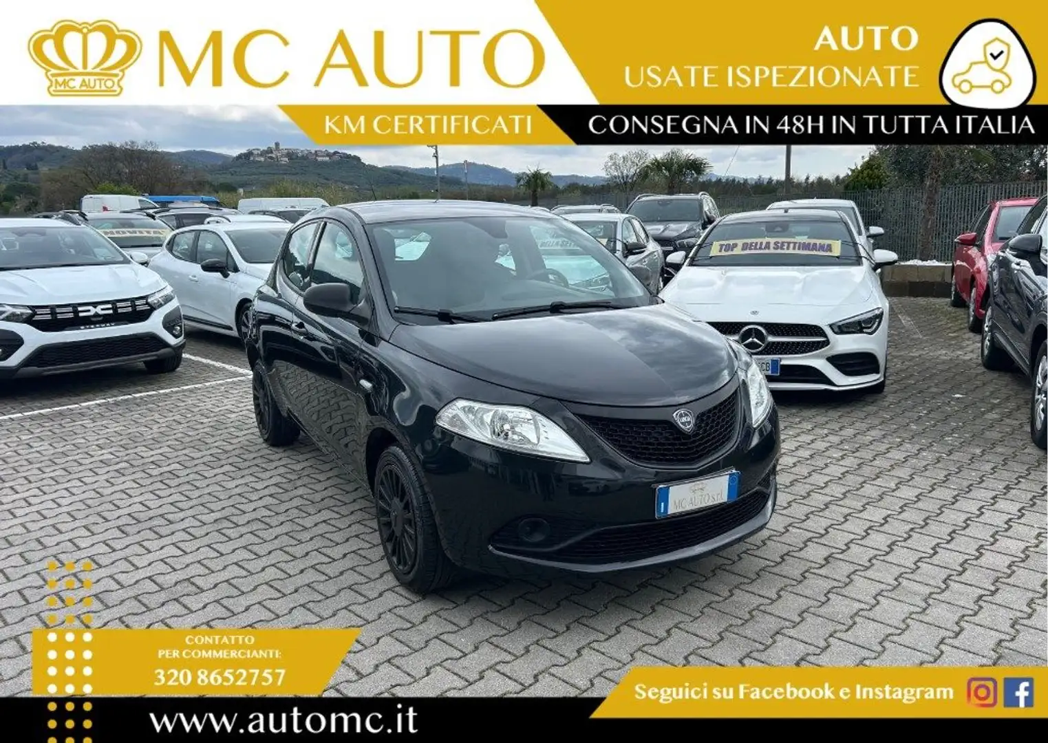 Lancia Ypsilon 1.2 69 CV 5 porte Elefantino Blu Negro - 1