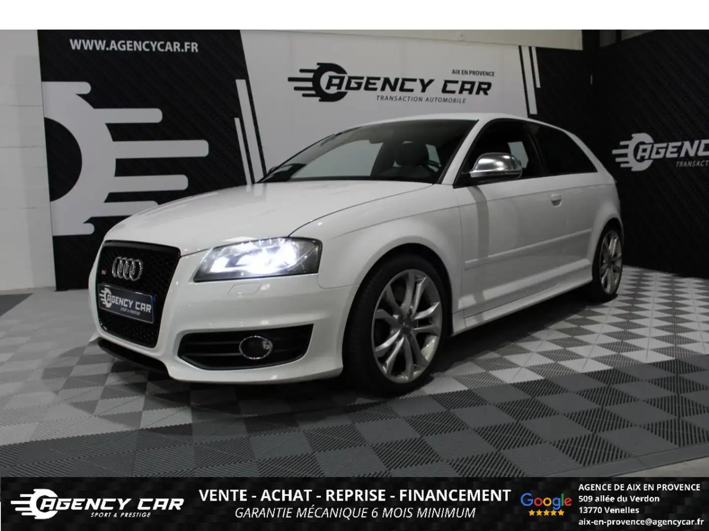Audi S3 Quattro 2.0i TFSI - BV S-tronic 8P COUPE . SUIVI - GARANTIE Blanc - 1