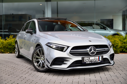 Mercedes-Benz A 35 AMG 4-Matic Aerokit-Kuipstoelen-Brabus 18"-Pano-Burmester-Camera-1 Owner