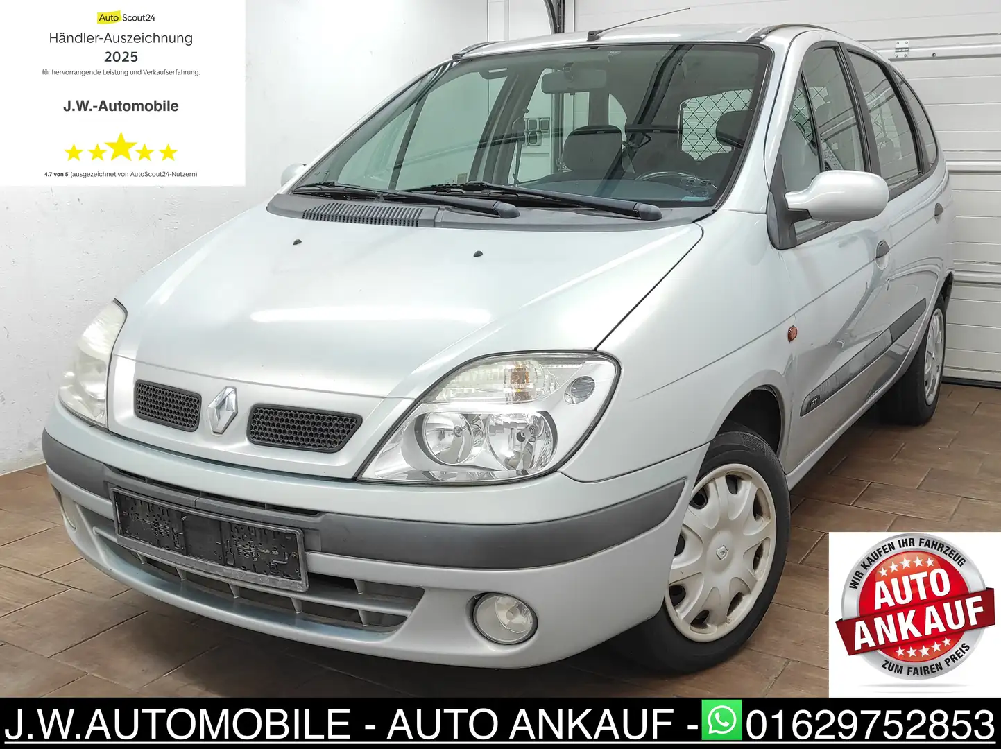 Renault Scenic 1.6 16V RT KLIMAANLAGE AHK BC DAB+ USB AUX-IN ABS Silber - 2