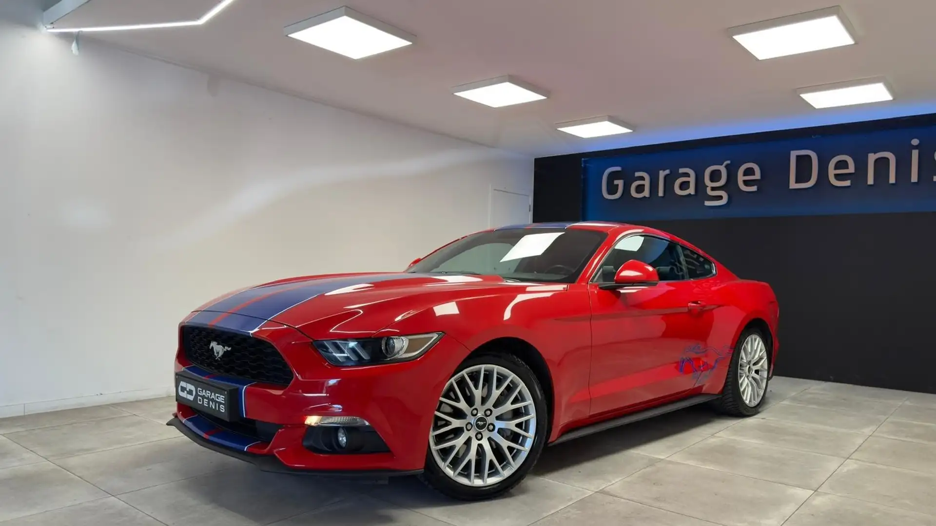 Ford Mustang 2.3 EcoBoost*BOITE-AUTO*GPS*CUIR*LED*GARANTIE* Rood - 1