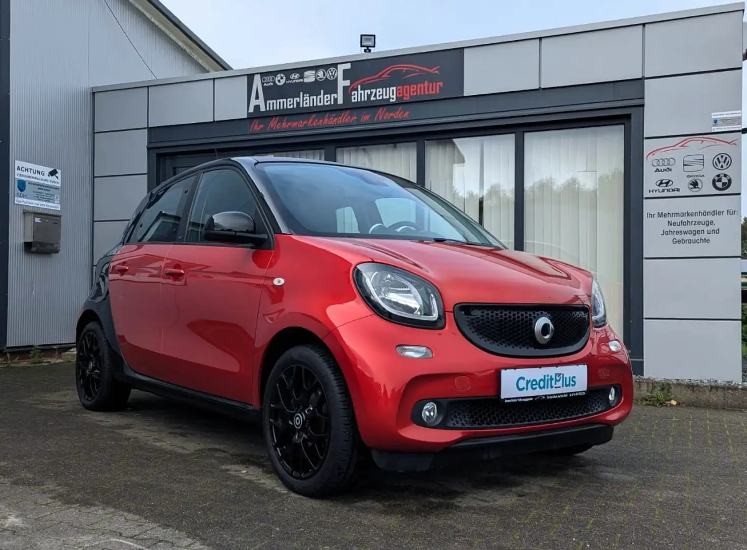 smart forFour prime (52kW) 1.0 EU6 prime *SHZ*BT*LEDER* Rot - 2