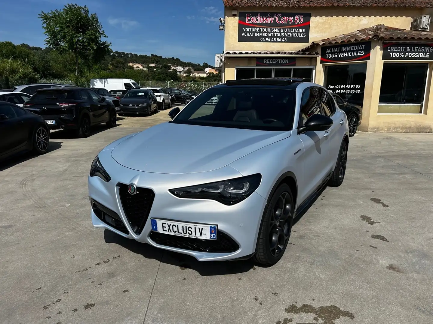 Alfa Romeo Stelvio 2.2 DIESEL 160CH COMPETIZIONE AT8 Gris - 1