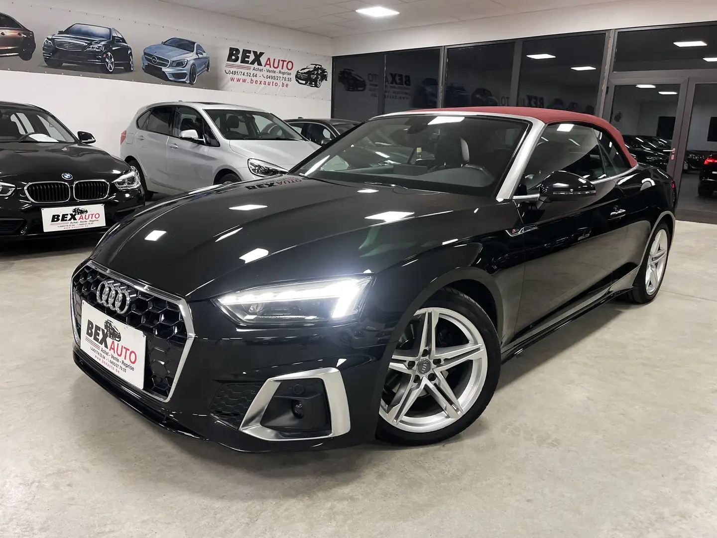 Audi A5 Cabriolet 35TDi*S-linetronic*1ERPROP*GARANTIE*FULL Zwart - 2