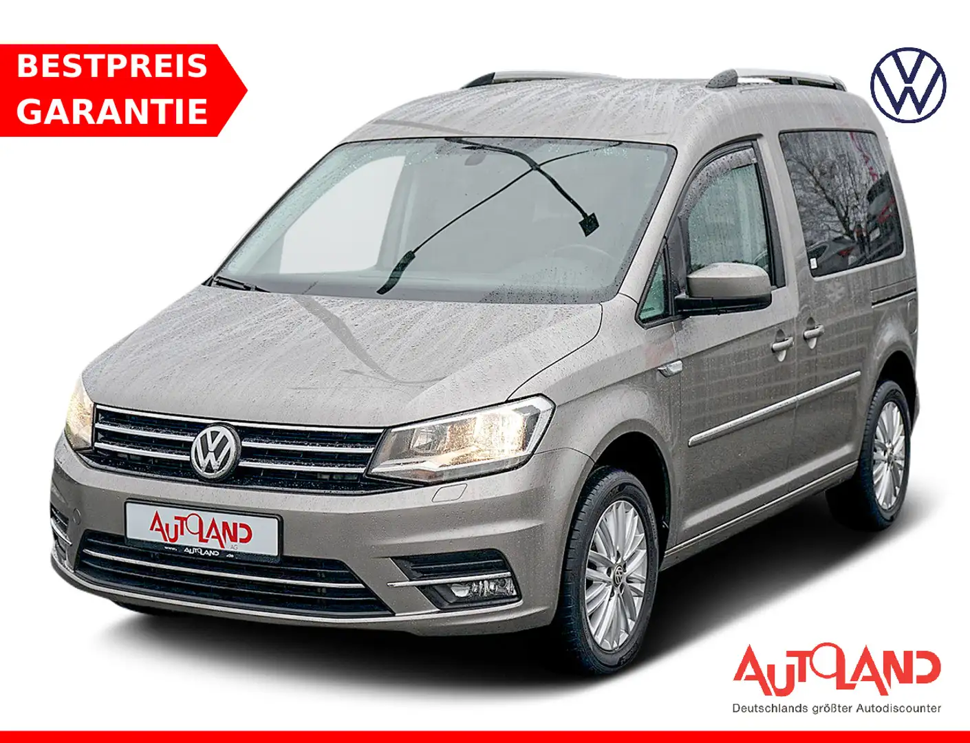 Volkswagen Caddy 1.4 TSI Highline Sitzheizung Tempomat AHK Beige - 1