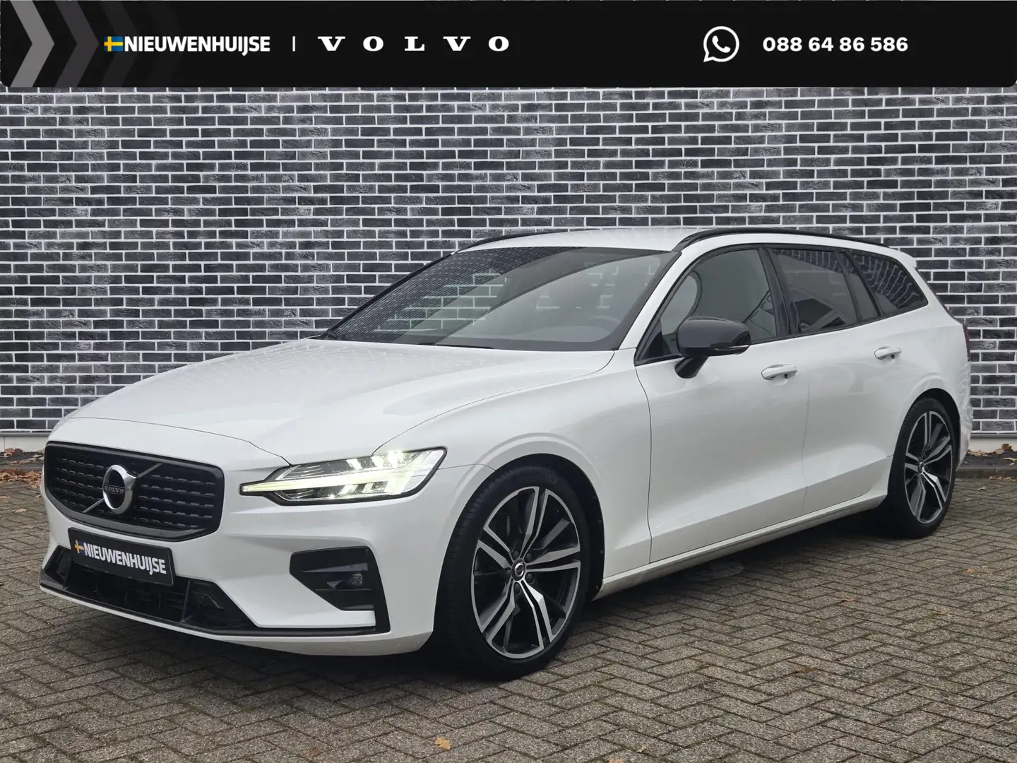 Volvo V60 2.0 B3 R-Design | Apple Carplay/Android Auto | 19 Blanc - 1