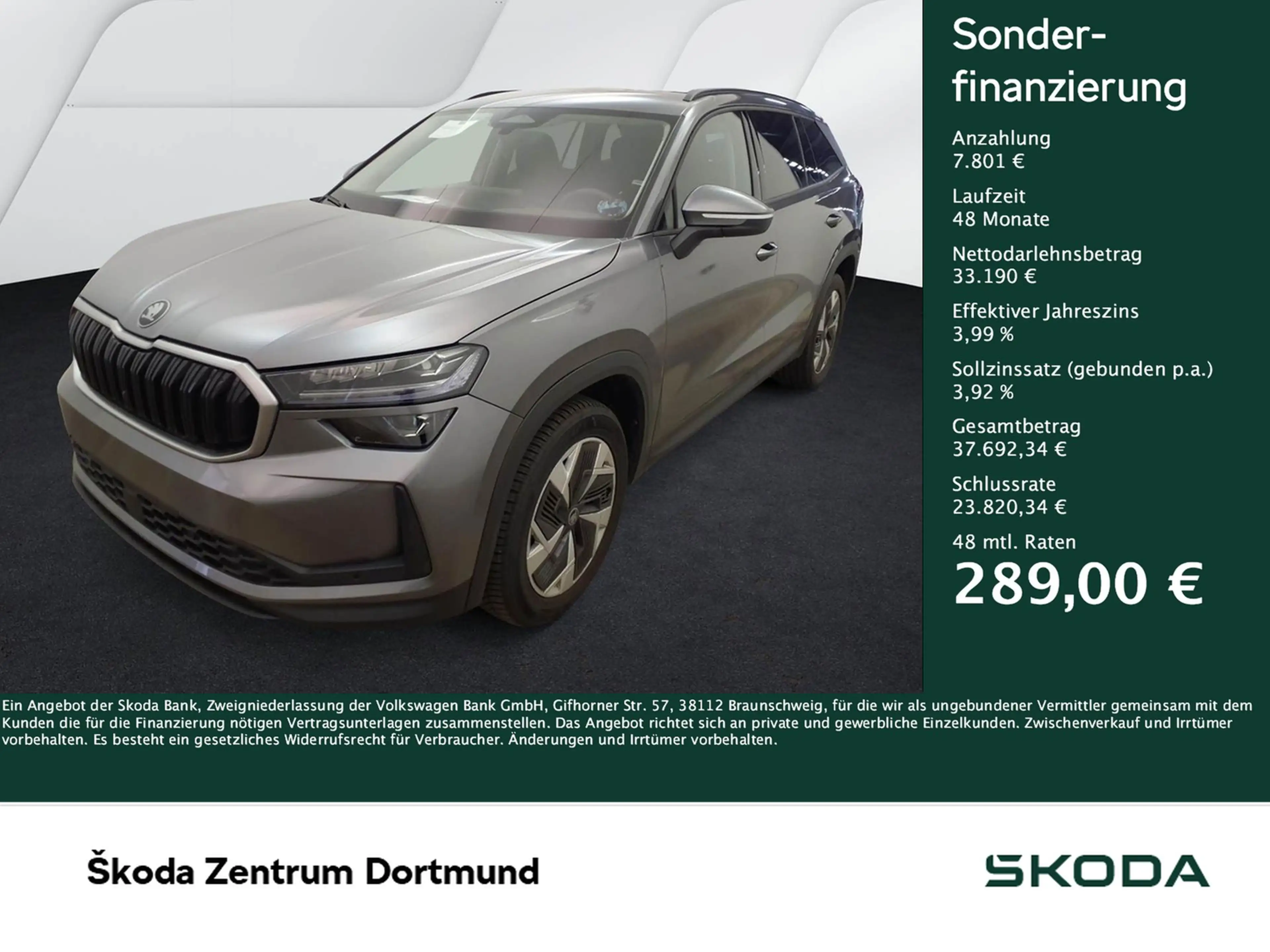 Skoda Kodiaq 2.0 SELECTION 4X4 7SITZE AHK CAM ACC LM18