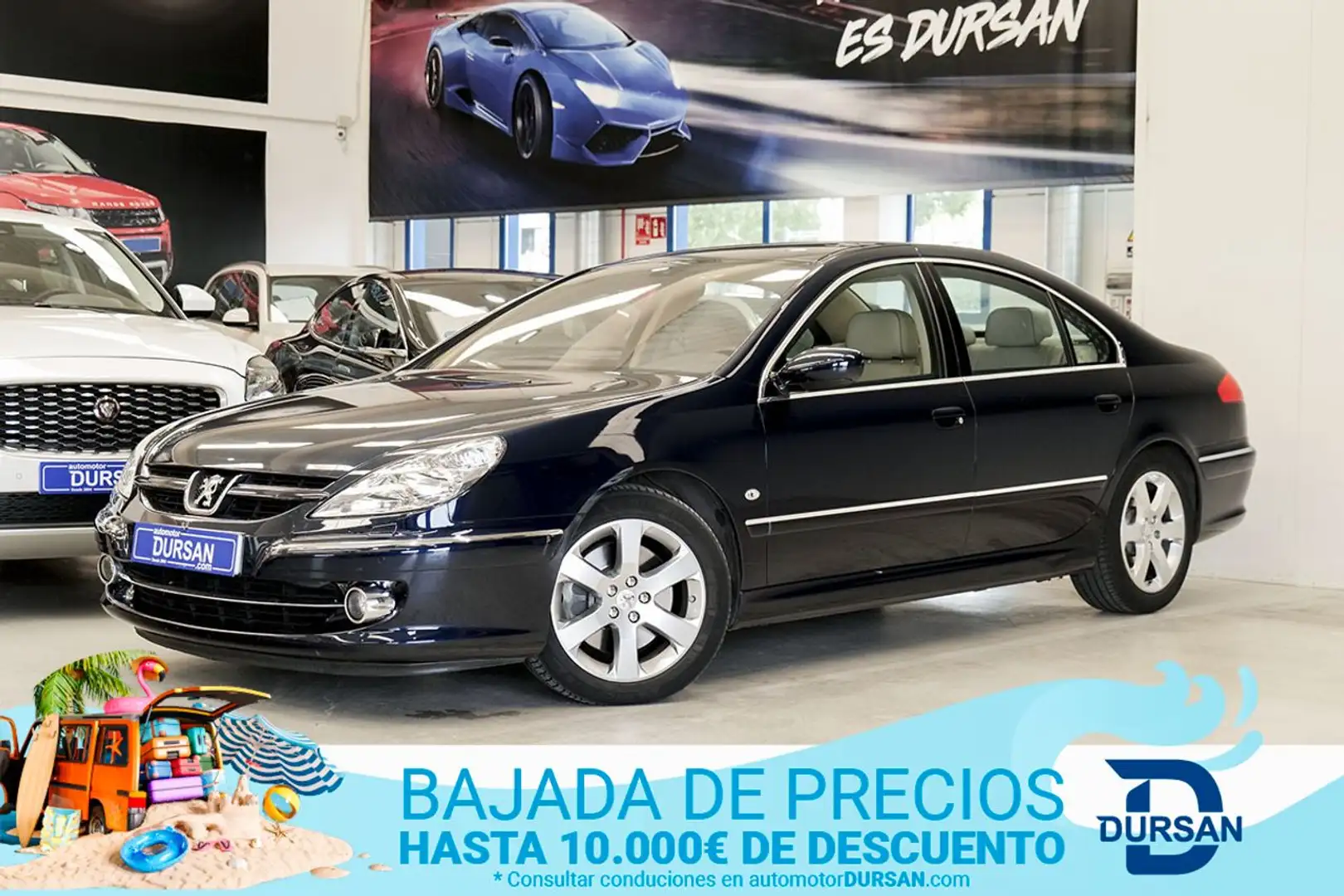 Peugeot 607 2.7HDI Pack Marfil Aut. Blau - 1