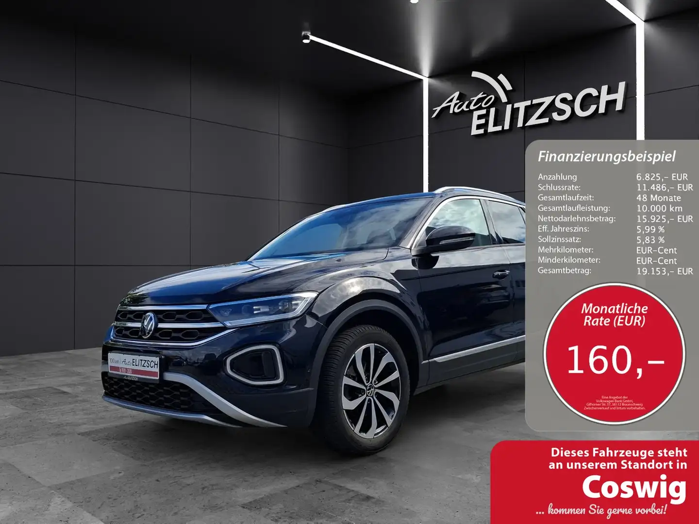 Volkswagen T-Roc TSI Style LED Navi AID ACC Park-Assist SH Schwarz - 1