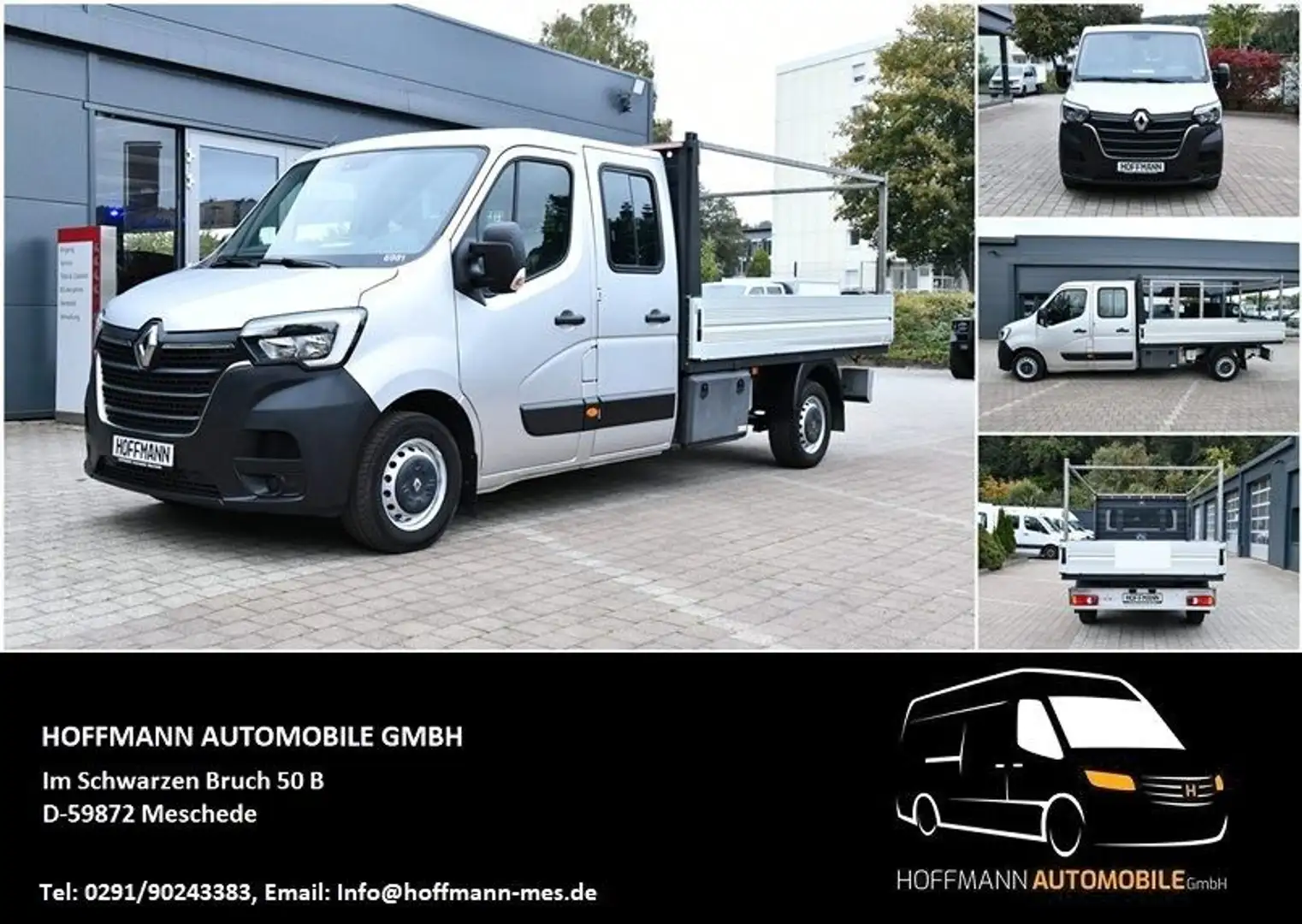 Renault Master DoKa Pritsche L3H1 3,5t RWD Klima Navi Silber - 1