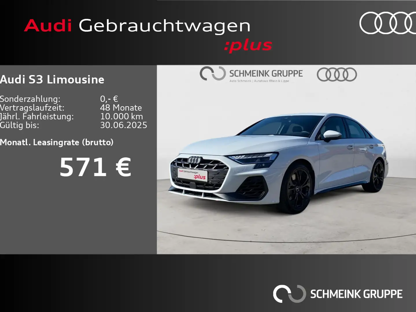 Audi S3 TFSI quattro LED Ambiente+ Carplay Weiß - 1