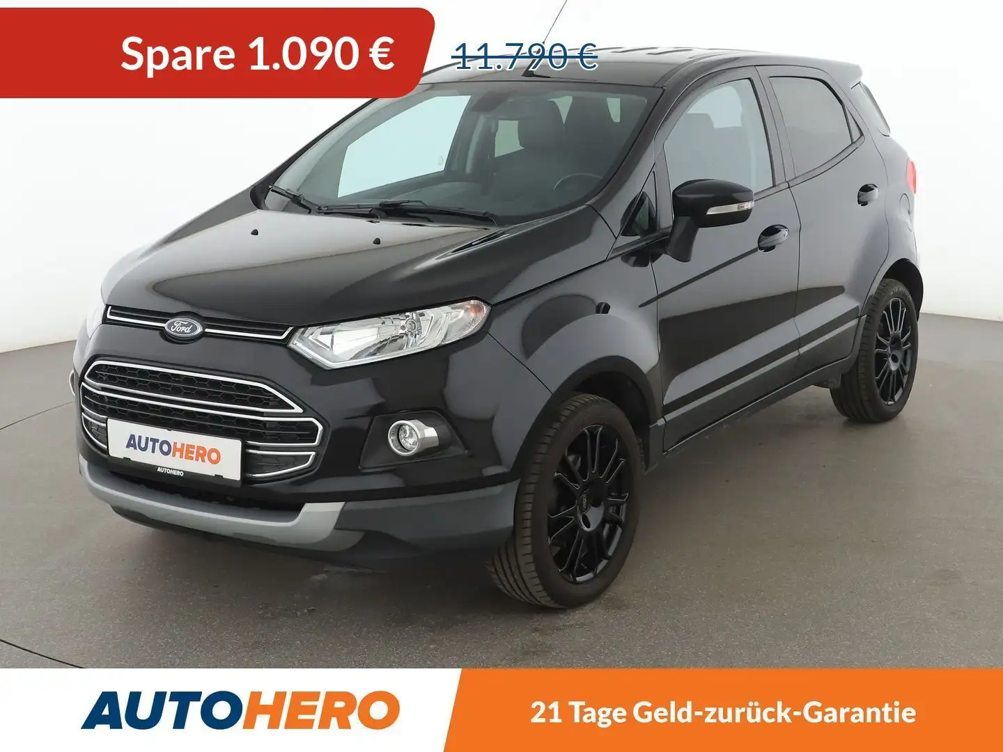 Ford EcoSport 1.0 EcoBoost Titanium*TEMPO*PDC*ALU*SHZ* Schwarz - 1