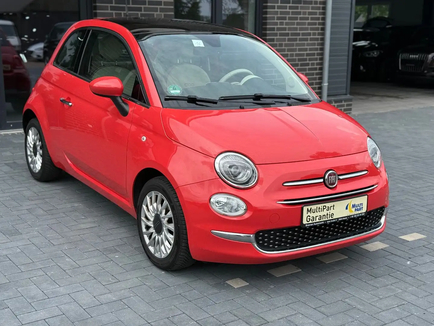 Fiat 500 1.3*PANORAMA*KLIMA*PDC*LED*NAVI*BT*ALU Rouge - 1