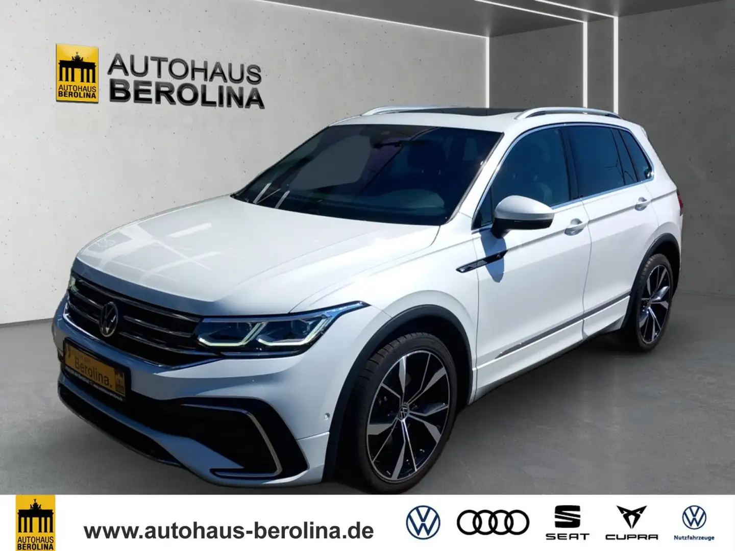 Volkswagen Tiguan 2.0 TDI 4M R-Line DSG *IQ-MATRIX*PANO* Blanc - 2
