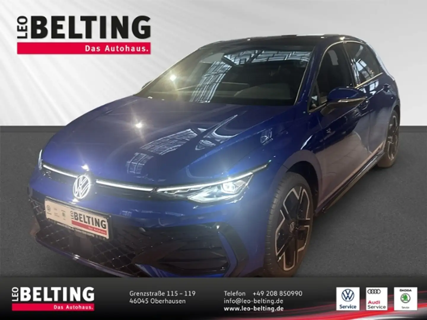 Volkswagen Golf VIII R-Line 1.5 eTSI DSG Pano Kamera Keyless Niebieski - 1