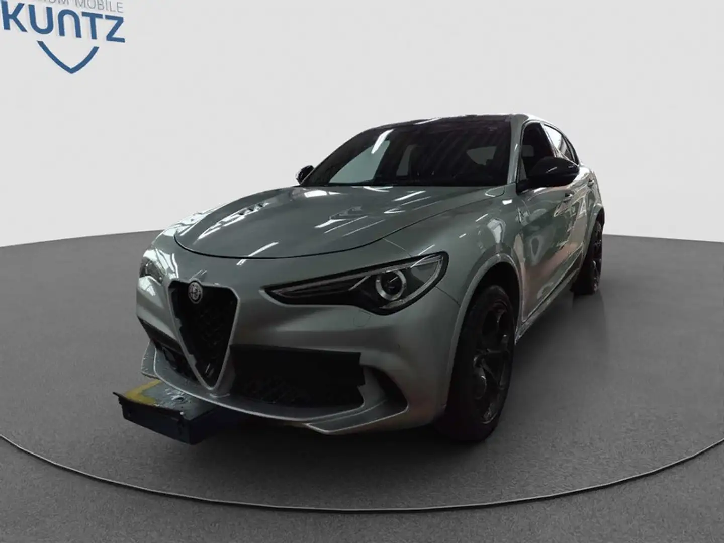 Alfa Romeo Stelvio Quadrifoglio Q4 Grigio Silverstone+1. Hd Plateado - 1
