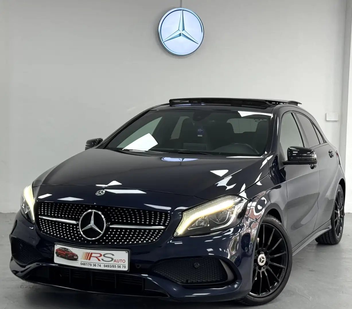 Mercedes-Benz A 180 D-AMG LINE-GARANTIE 12MOIS-FULL OPTION-CAR PLAY - Blauw - 1