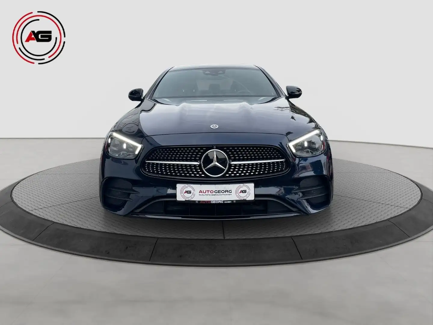 Mercedes-Benz E 400 d 4Matic AMG MBUX DISTR HUD 360°PANO STANDH Blauw - 2