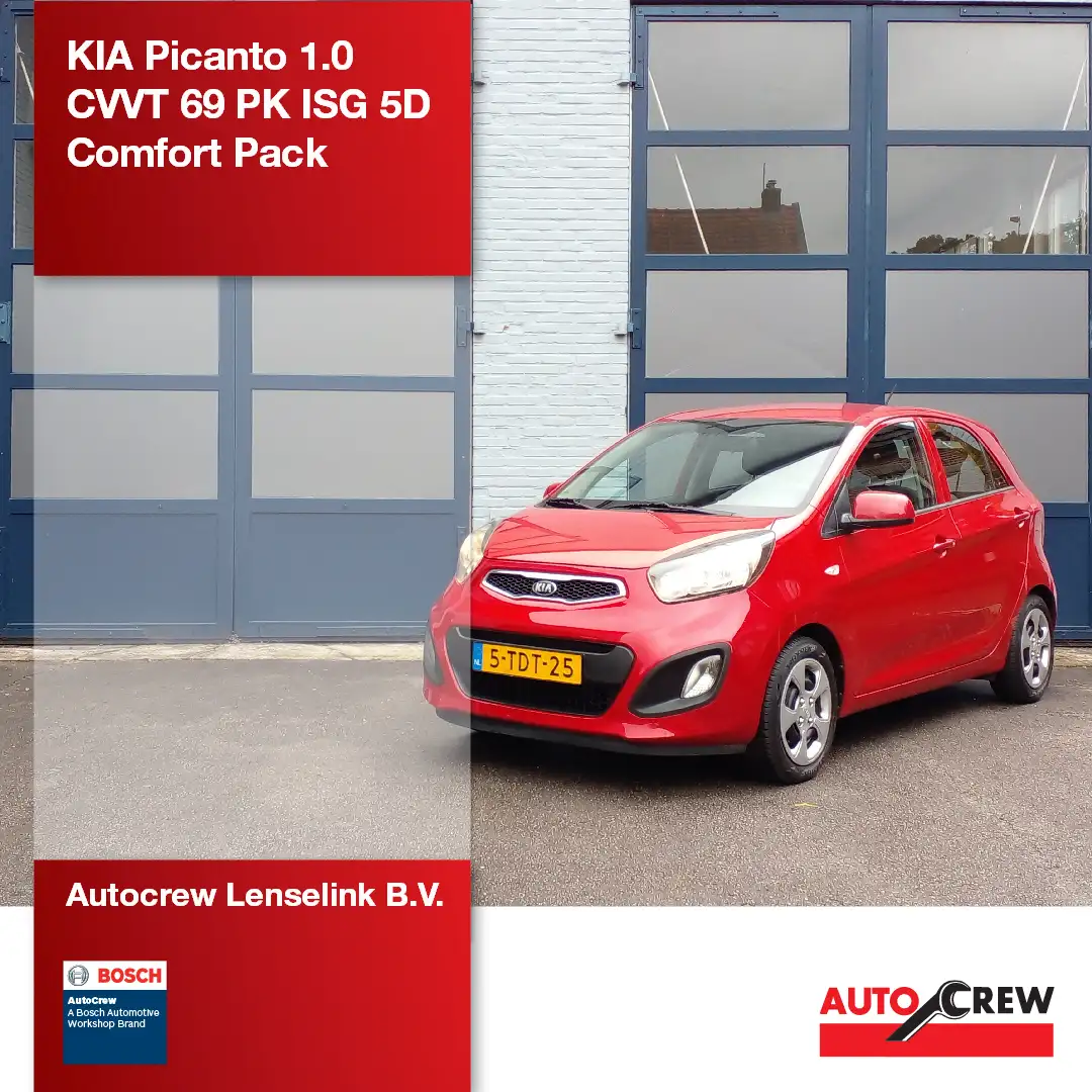 Kia Picanto 1.0 CVVT 69 PK ISG 5D Comfort Pack | Origineel NL Rood - 1