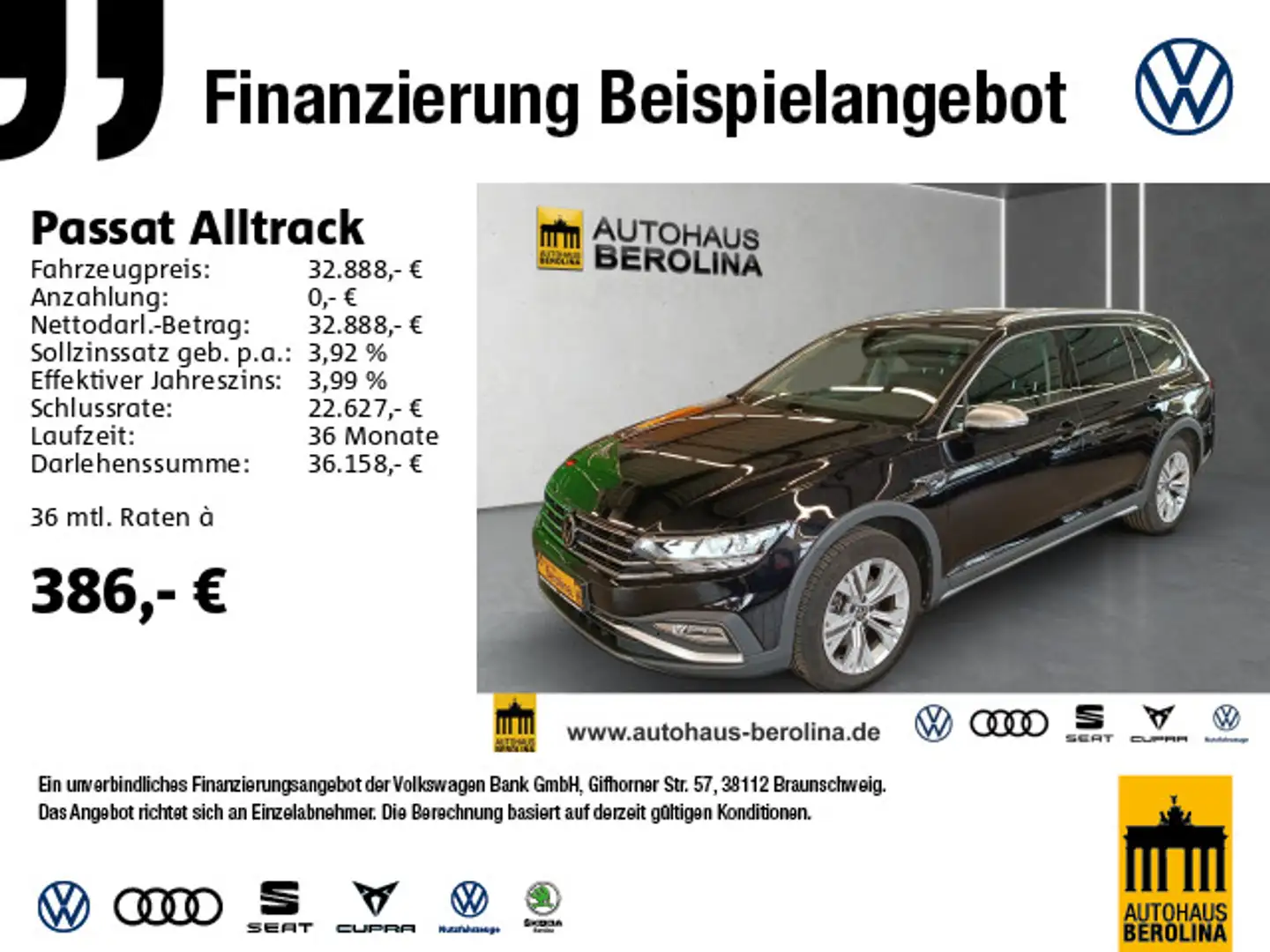 Volkswagen Passat Alltrack 2.0 TDI 4M DSG *PANO*R-CAM*NAV* Negro - 1