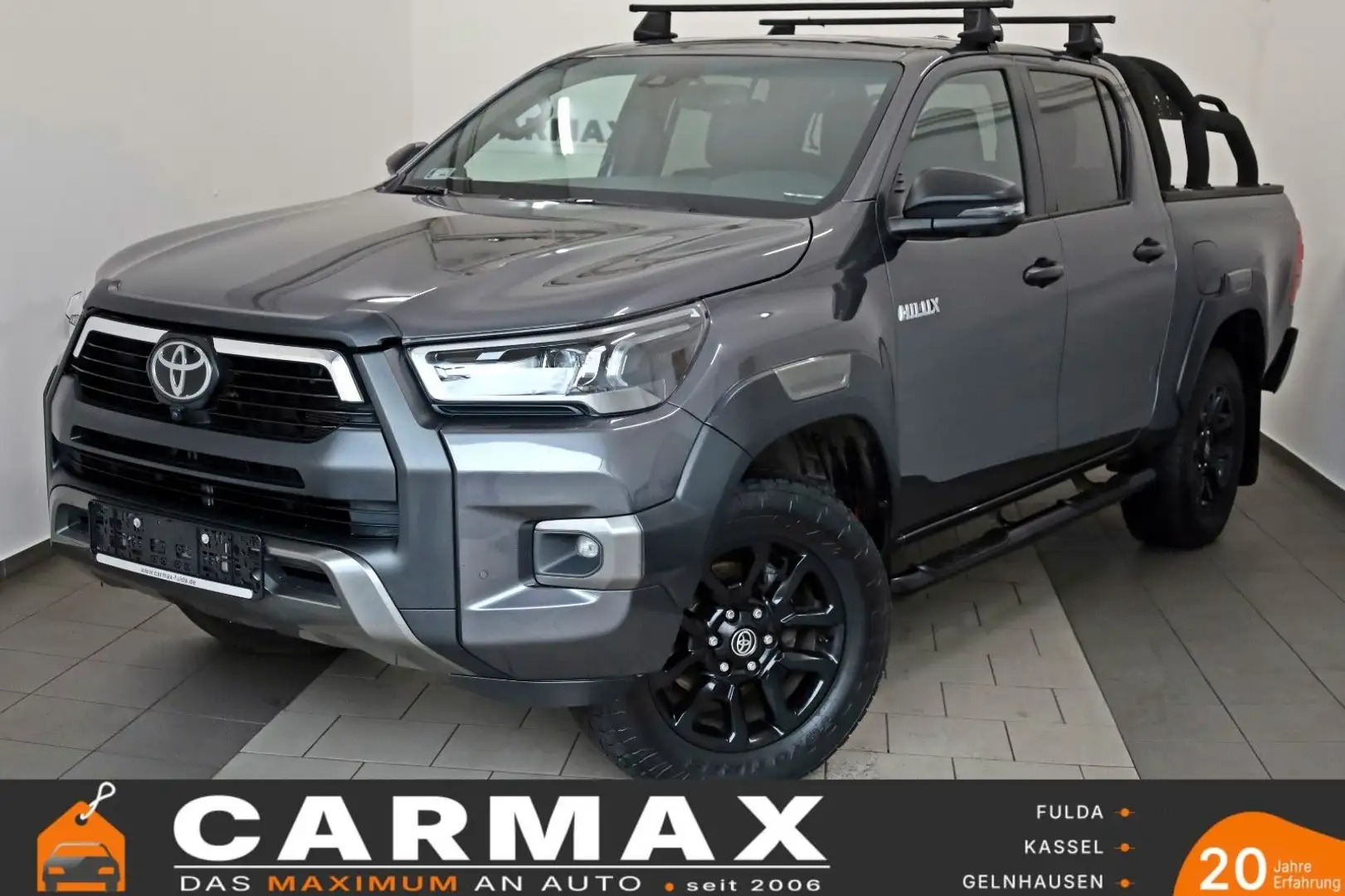 Toyota Hilux Double Cab Invincible,ACC, Navi,Rollo, AHK Grau - 1