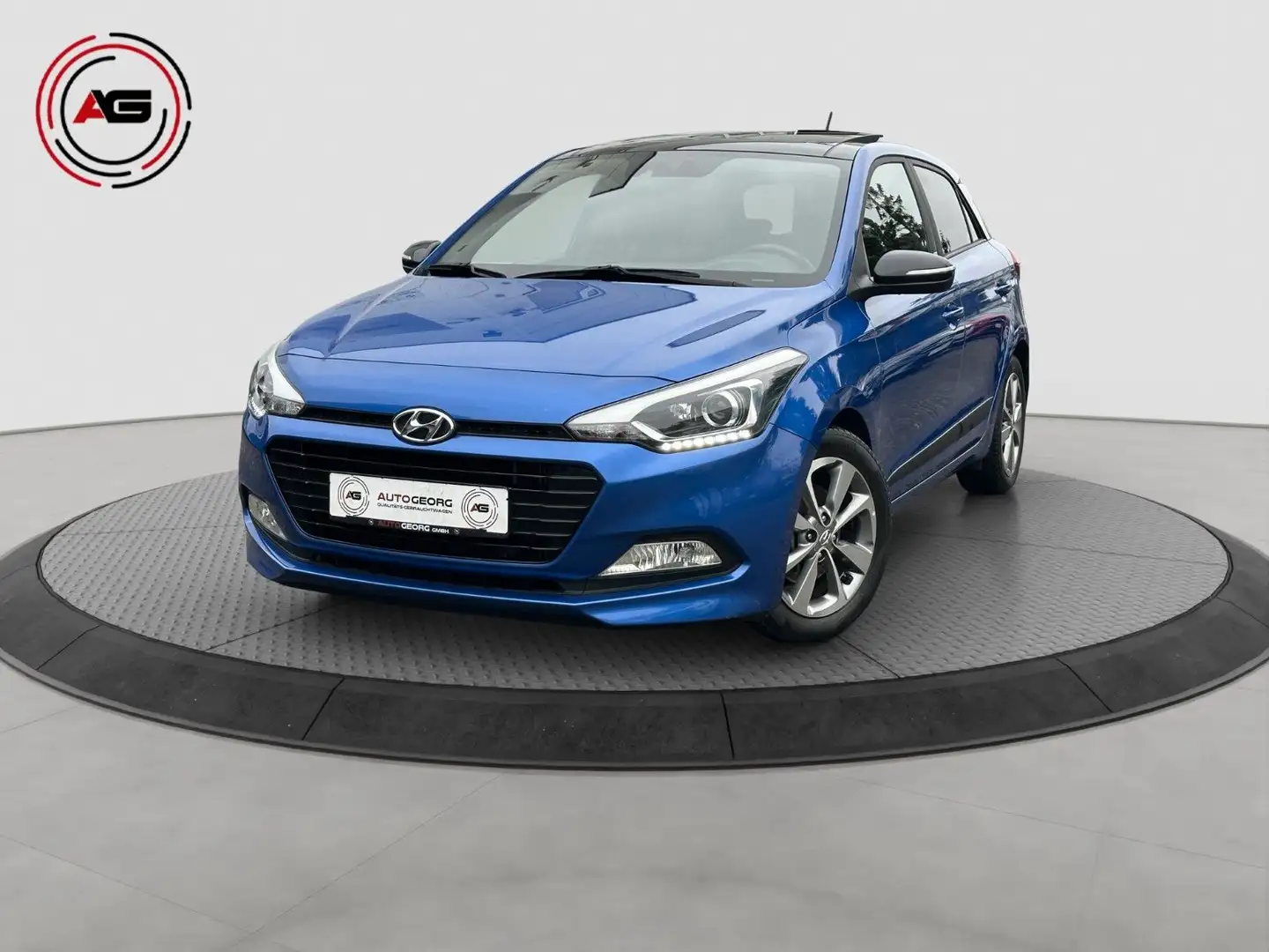 Hyundai i20 Passion NAVI TEMP BLUETOOTH KAMERA PANORAMA Bleu - 1
