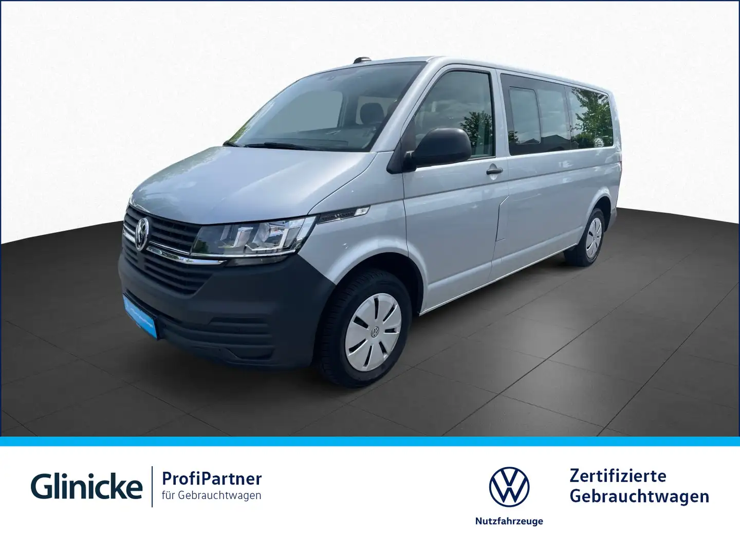 Volkswagen T6.1 Kombi 2.0 TDI DSG LR 9-Sitzer AHK NAVI SHZ Silber - 1