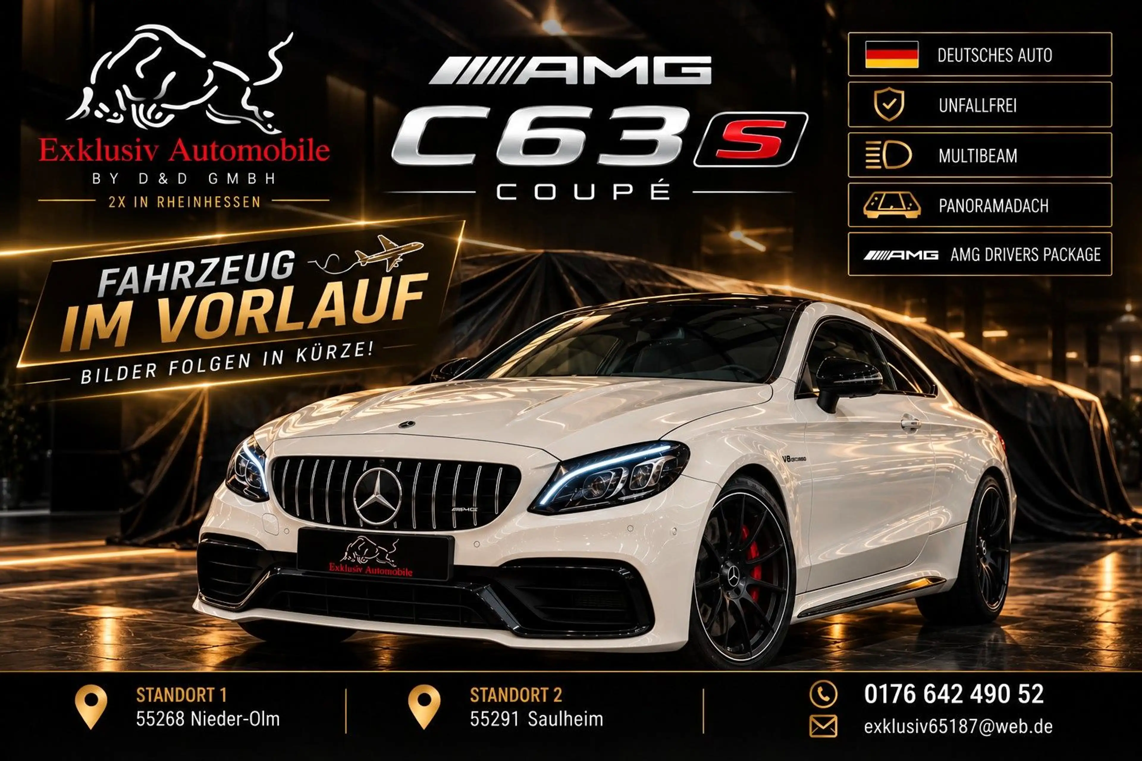 Mercedes-Benz C 63 AMG C 63s AMG UNFALLFREI+DEUTSCH+AGA+DRIVER
