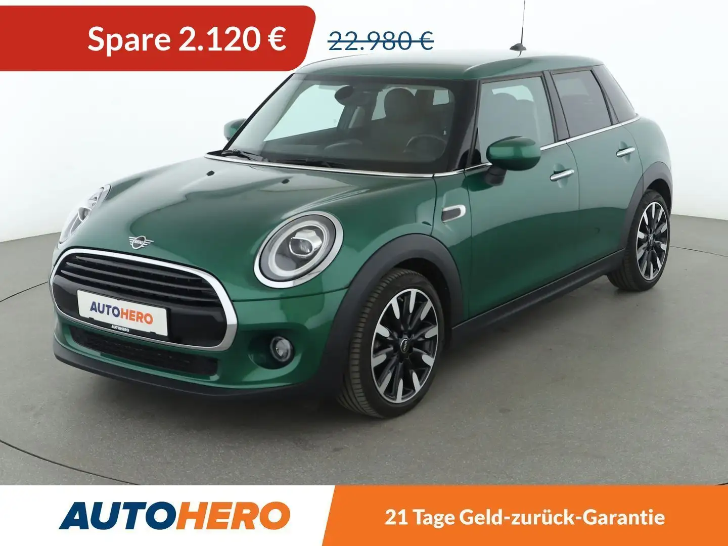 MINI Cooper Cooper Aut.*LED*NAVI*TEMPO*PDC*SHZ*KLIMA*GARANTIE* Grün - 1