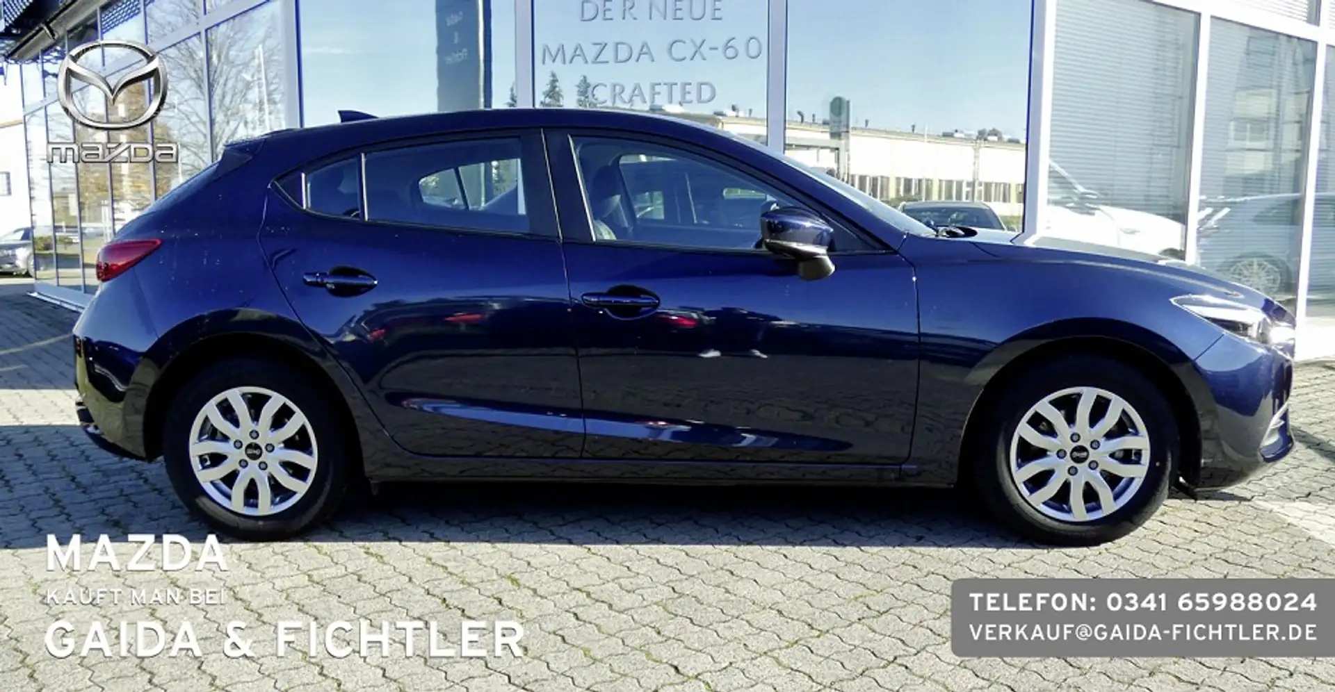 Mazda 3 SKYACTIV-G 100PS PRIME-LINE Blau - 2