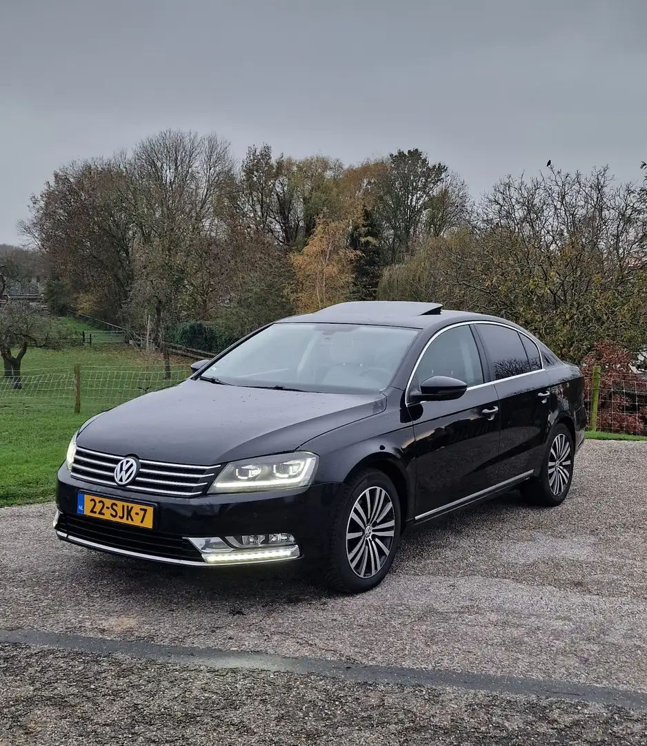 Volkswagen Passat VW Passat 1.4 TSI 2011 Zwart! Nw kett/Pano/Nw dsg! Zwart - 1