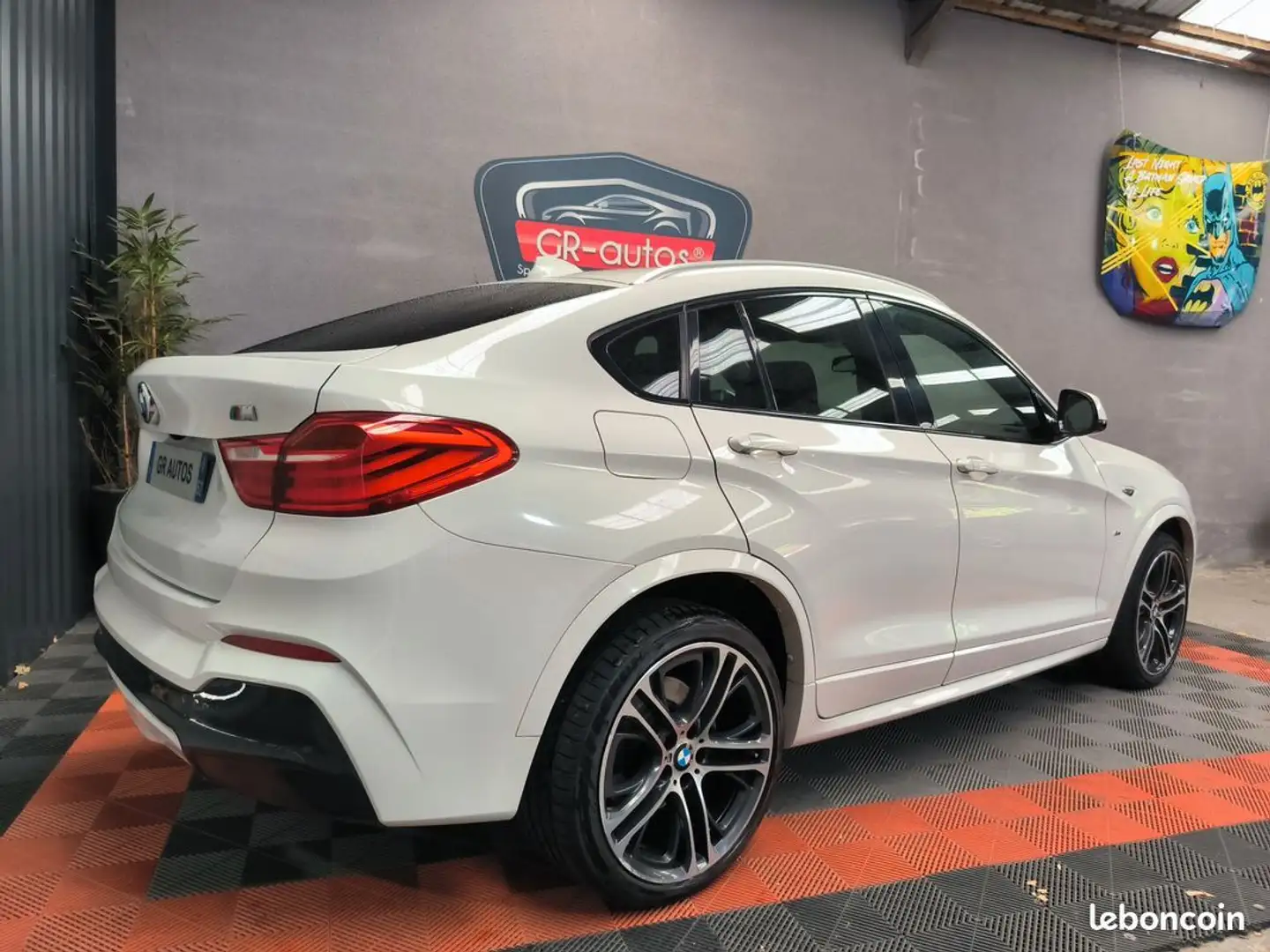 BMW X4 3l D 258ch M-SPORT x-drive 185000km garantie 12 mois GPS toit ouvrant échappement sport a clapet cuir clim camera radar d Blanc - 2