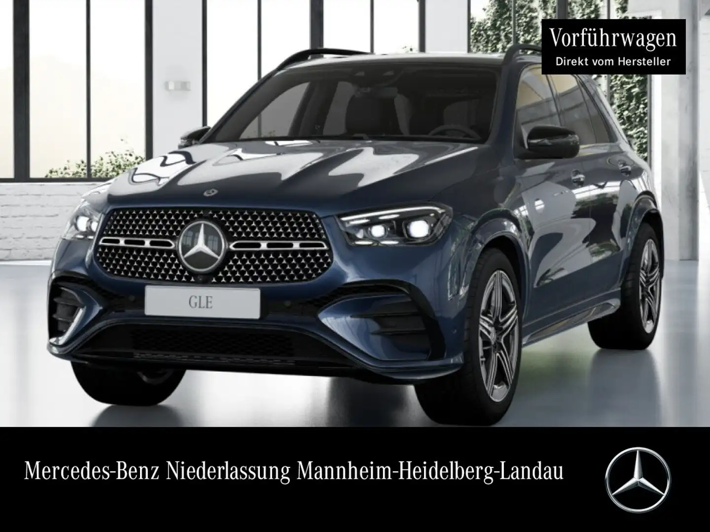 Mercedes-Benz GLE 450 d 4M AMG+NIGHT+PANO+360+AHK+MULTIBEAM+SPUR Blau - 1